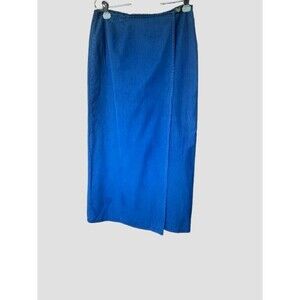 Vintage 90's Geoffrey Beene Lightweight  Denim Wrap Skirt Size 10